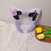 Diadema de Felpa de Dibujos Animados Sanrio, Diadema Linda de Moño, Vestido de Princesa, Para Lavado de Cara, Pasador para Foto, Tocado para Mujer