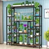 Novo Suporte de Flores de Jardim de Ferro Multicamadas para Interior Casa Varanda Sala de Estar Anti-corrosão Suporte para Vasos de Flores Suporte de Flores