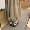 Zapatos Planos para Mujer Estilo Chanel Primavera 2025 Nuevos Zapatos Mary Jane de Piel Zapatos de Ballet Suaves para Fiesta Zapatos de Punta Redonda