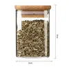 Caja Cuadrada para Almacenar Especias Cocina Octagonal Chile Seco Pimienta Anís Frasco Sellado Frasco para Condimentos