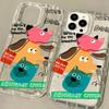 Funda de Animal de Dibujos Animados para iPhone 17 Pro Max Apple 14 Protección de Lente 16/13 Cobertura Completa 15 Mano de Obra