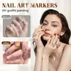 Bolígrafos para Uñas Shein Más Vendidos Transfronterizos Kit de Marcadores Acrílicos para Uñas Artísticas DIY Pintura Graffiti Resaltador Contorno