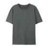 Nueva camiseta de verano para hombre de algodón 180g de manga corta, algodón peinado, color sólido, tendencia, moda, holgada, talla grande, cuerpo estampado