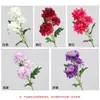 Cravos Artificiais de 3 Cabeças em Haste Única Presente para o Dia dos Professores Dia das Mães Decoração de Mesa para Casa Flor Falsa Flor Artificial