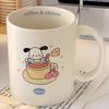 Pdd mesmo desenho animado Pacha caneca filhote de cachorro ins estilo high-look bonito creme copo de cerâmica