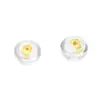Prata Esterlina S925 Plug de Orelha Capa de Silicone para Orelha Brincos Brincos Fivela Anti-queda Hambúrguer Ouro Rosa Antiderrapante Acessórios Fixos para Plug de Orelha