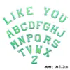 Espejo cruzado Amazon nuevo pegatinas de tela con letras en inglés flor letra bordado 26 letras pegatinas de tela bordadas ropa