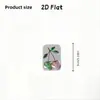 Funda protectora de patrón de cereza con gradiente transparente 2D, anti-rotura, protector de cable de datos de teléfono Tipo-C, flotante