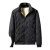 Chaqueta cálida de lana de cordero para invierno para hombre, forrada de polar, gruesa, corte holgado, ropa de talla grande para hombre, abrigo de invierno para hombre