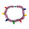 Collar luminoso con luces navideñas Lester, estilo europeo y americano, exagerado, con 7 luces de lana.