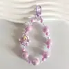 Nueva Cadena Creativa para Teléfono Móvil Corta con Cuentas de Muñeca Cadena de Muñeca Bolso Llavero de Coche Adornos Colgantes