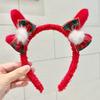 2025 Novo Tiara de Natal Acessórios de Cabelo Super Fada Chifre Laço Tiara Decoração de Natal Infantil Acessórios