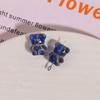 Accesorios de joyería con cuentas estéreo de oso con agujero vertical de cristal checo Joker, pendientes, pulseras y colgantes, venta al por mayor