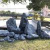 Roca hueca de fibra de vidrio de piedra de simulación de jardín súper popular, decoración de jardín de rocalla, accesorios de fotografía, paisajismo