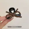 Pinza de Pelo de Cuero de Gama Alta con Lazo Medio Atado para Mujeres con Flequillo Lateral Pinza para Poco Volumen de Cabello Pinza de Tiburón Pasador Pasador