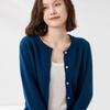 Cárdigan de Punto de Lana 100% para Mujer, Cuello Redondo, Casual, Diario, Adelgazante, Otoño e Invierno 2022, Cachemira, Nuevo Celebrante de Internet
