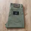Pantalones Casuales de Verano para Hombre de Cinco Bolsillos Clásico Elástico Verde Militar Nylon de Gama Alta Negocios Delgados Resistentes a las Arrugas Rectos