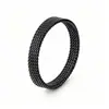 Anel de aço inoxidável trançado com malha de 4/6/8mm, personalizado, que não desbota, não deforma, anel de casal, acessório de mão popular