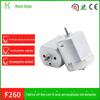 F260 apontador de lápis elétrico motor irrigador moedor de unhas motor DC alta velocidade cortador de cabelo motor miniatura