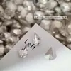 Rhinestones Blancos de Espalda Puntiaguda para Uñas, Deslumbrantes Rhinestones de Vidrio Blancos Transparentes Gruesos Cuadrados Irregulares con Forma de Corazón en Forma de Caramelo de Roca para Decoración de Uñas