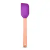 Espátula de Silicona de Color con Mango de Madera Espátula Desmontable Extensor de Pastel Crema Mermelada Herramienta de Cocina para Hornear Mezclar