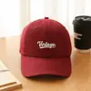 Boné de beisebol com aba larga e copa macia para meninas, alta qualidade, cor vinho, versão coreana, copa aprofundada, boné tipo barril para homens