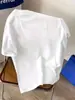 Camiseta de Algodón con Estampado Gráfico, Talla Europea Transfronteriza, Casual de Verano con Cuello Redondo y Mangas Cortas, Negra, Corte Amplio