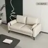 Sala de estar de lujo ligero dormitorio pequeño alquiler de apartamento tienda de ropa recepción sala de estar sofá de tela doble para tres personas