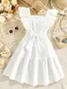 Vestido de Verano para Niña, Elegante y de Alta Calidad, Algodón Puro, Aliexpress, Estilo Playa, Nuevo Modelo 2026