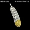 Venta al por mayor de fábrica Colgante de Pluma Takahashi Goro de Plata de Ley S925 Estilo Indio Retro Tendencia Versátil Collar para Hombres y Mujeres