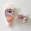 Nuevo Taladro de Uñas Montículo Terminado Corazón Torcido Cuadrado Amor Cuadrado Gordo Taladro Hacha Super Brillante Lujo Versátil Taladro de Cristal