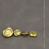 Botones metálicos cóncavo-convexos de forma irregular, versátiles para ropa, botones de abrigo, traje, abrigo, suéter, accesorios de botones irregulares
