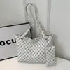 Bolsa de Mão Simples Estilo Ocidental Feminina 2024 Casual Vintage Estampada Ombro Axila Bolsa de Trabalho Grande Capacidade Tote Bag