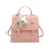 Bolso de Mano Cuadrado Pequeño de Estilo Dulce de Moda para Mujer de Este Año, Nuevo Modelo Verano 2026, Bolso de Hombro con Parche Termoadhesivo de Patrón de Estrella, Mochila a la Moda