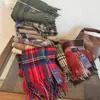 Clássico Britânico Australiano Cashmere Xadrez Cachecol de Luxo Leve Unissex Outono e Inverno para Casal