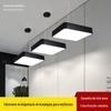 Iluminação de Escritório Minimalista Moderna Iluminação Comercial LED Sólido Quadrado Lustre Academia Lustre de Vento Industrial