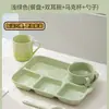 Platos cerámicos divididos para adultos, adecuados para uso doméstico, para perder peso, comidas posparto y como bandejas de comida para mujeres embarazadas y niños, ideales para el desayuno y para servir comidas