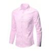 Camisa Blanca de Comercio Exterior 2026 para Hombre, Ropa Formal de Negocios de Manga Larga, Camisa Negra Profesional de Corte Entallado, Traje para Padrinos de Boda, Camisa Básica de Color Sólido