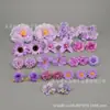 27 explosiones de comercio exterior alta calidad color lavanda simulación bola crisantemo cabeza de peonía flor de pasador de pelo DIY decoración de sombrero de estudiante