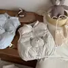 Chalecos para bebés y niños pequeños, chaquetas de invierno acolchadas de algodón, chalecos cálidos forrados de polar, ropa exterior pequeña para niños y niñas, chalecos acolchados, ropa exterior para niños