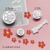 Bandeirolas Triangulares, Feliz Aniversário, Pêssego da Longevidade, Molde, Cortador, Fondant, Decoração de Bolo, Flor, Pão no Vapor