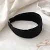 Faixa de Cabeça Larga de Cor Sólida Minimalista e Sofisticada para Mulheres, Novo Estilo 2026, Faixa de Cabeça de Coroa Alta, Versátil para Uso Diário, Faz o Rosto Parecer Menor, Acessório de Cabelo
