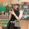 Ins Celebridade da Internet Tailândia Chiang Mai Férias Lazer Bolsa Artesanal Rattan Tecido Bolsa Feminina Cesta de Vegetais Bolsa de Mão