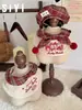 Soporte de exhibición retro para mascotas, babero para mascotas, babero para perros y gatos, estante de exhibición para ropa de gato y perro, accesorio de almacenamiento