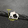 Accesorios de joyería colgante DIY de acero inoxidable transfronterizos materiales hechos a mano animal auspicioso colgante de collar comercio al por mayor