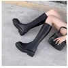 Botas Femininas Sazonais Primeiro Encontro, Novo Estilo Outono/Inverno 2026, Zíper Lateral Emagrecedoras Botas de Cavaleiro, Botas Longas, Botas de Motocicleta de Cano Alto