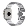 Para Apple Apple Watch Ultra2 Correa de Reloj iWatch9 Hebilla Mariposa Forma de I Correa de Titanio