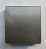 Interruptor de Pared para Hogar de Vidrio Templado Interruptor para Hotel Boutique Plata Estrella Enchufe USB Panel de Interruptores de Comercio Exterior