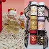Colgante de Oso de Oro Puro 999 "Te Amo por Diez Mil Años", Cordón para Bolso Cubo "Hazte Rico Pronto", Promoción en Transmisión en Vivo de Tiktok