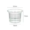 Copo de Vela Transfronteiriço Copo de Vela Espesso Simples Copo de Vidro Transparente para Aromaterapia Ornamentos de Fragrância para Casa Suporte de Vela para Ambiente